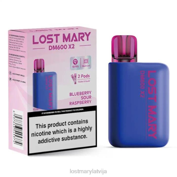 T0VH202 - Lost Mary Sale - pazaudēta Marija dm600 x2 vienreizējās lietošanas vape melleņu skāba aveņu